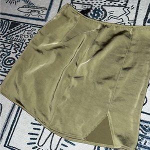 Olive Green mini skirt